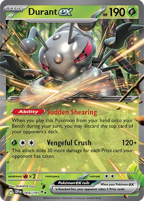 Image for Durant ex (004/191) [SV08: Surging Sparks] - Pokemon