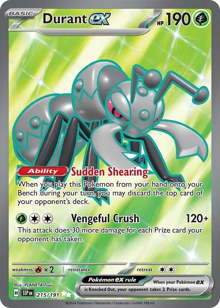 Image for Durant ex (215/191) [SV08: Surging Sparks] - Pokemon