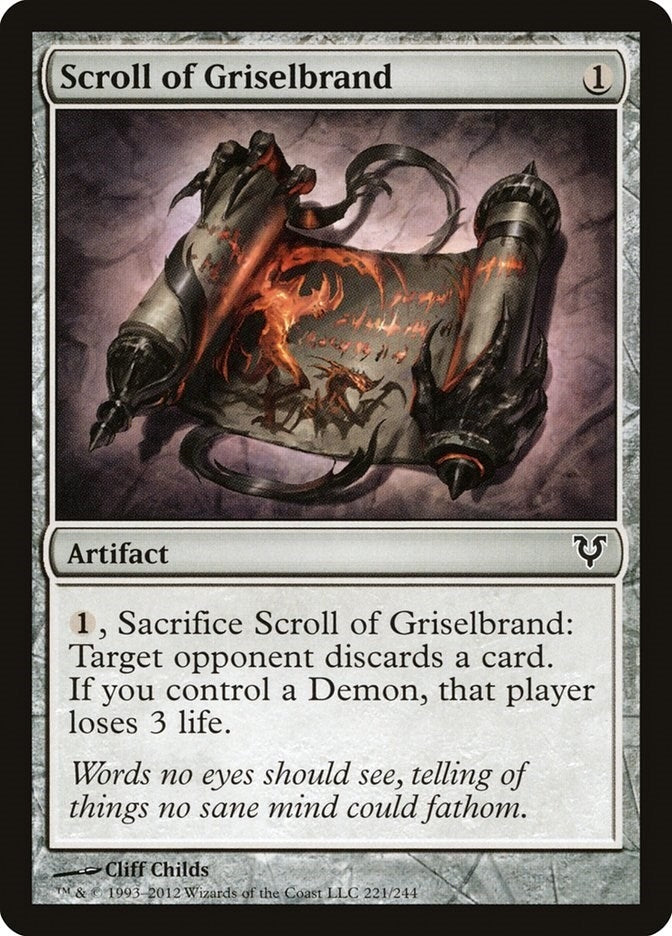 Image for Scroll of Griselbrand (221) [Avacyn Restored] - Magic: The Gathering