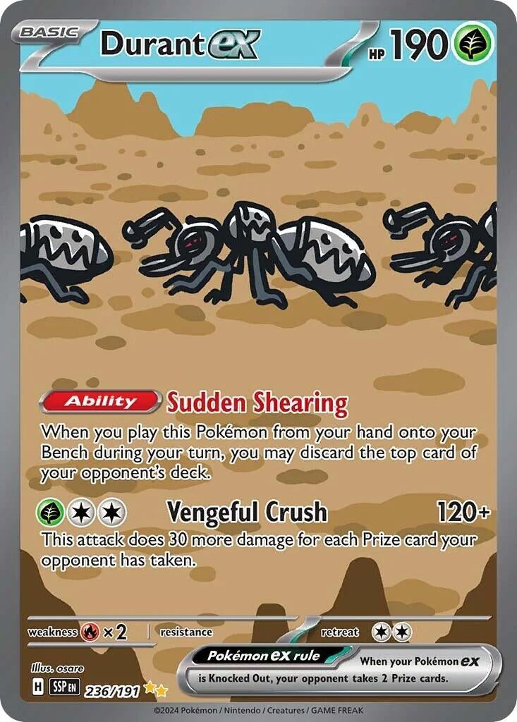 Image for Durant ex (236/191) [SV08: Surging Sparks] - Pokemon