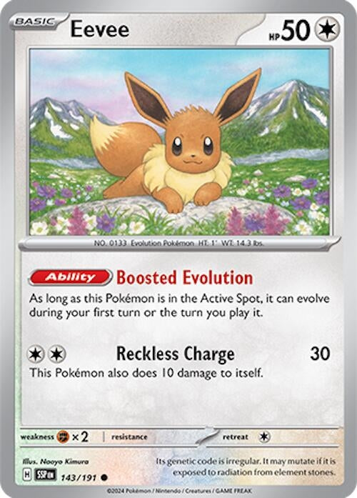 Image for Eevee (143/191) [SV08: Surging Sparks] - Pokemon