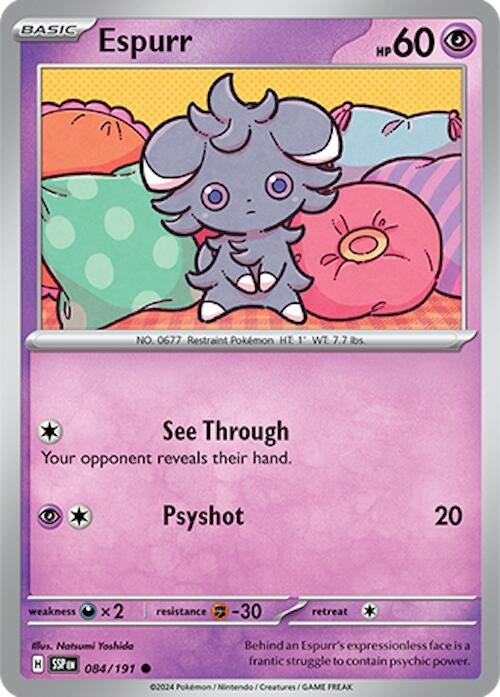 Image for Espurr (084/191) [SV08: Surging Sparks] - Pokemon
