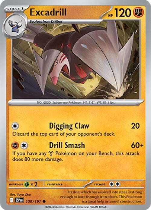 Image for Excadrill (109/191) [SV08: Surging Sparks] - Pokemon