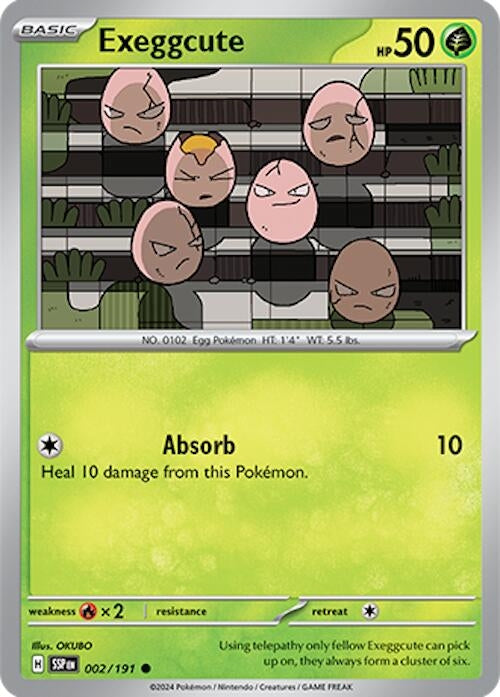Image for Exeggcute (002/191) [SV08: Surging Sparks] - Pokemon