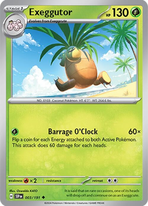 Image for Exeggutor (003/191) [SV08: Surging Sparks] - Pokemon