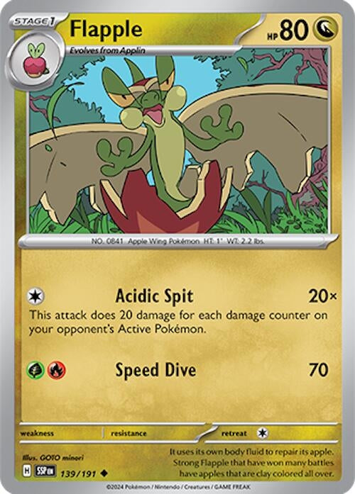 Image for Flapple (139/191) [SV08: Surging Sparks] - Pokemon