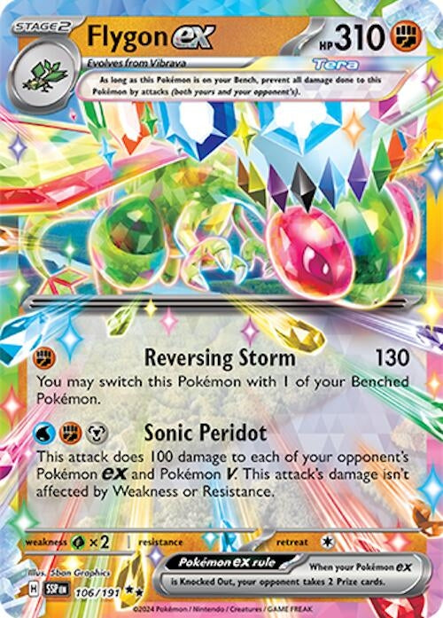 Image for Flygon ex (106/191) [SV08: Surging Sparks] - Pokemon