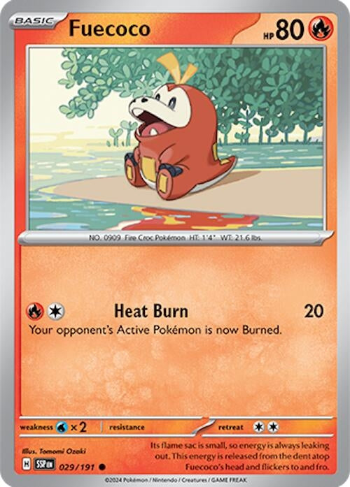 Image for Fuecoco (029/191) [SV08: Surging Sparks] - Pokemon