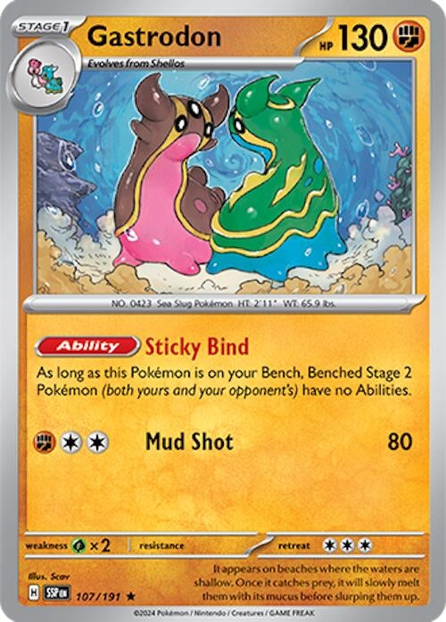 Image for Gastrodon (107/191) [SV08: Surging Sparks] - Pokemon