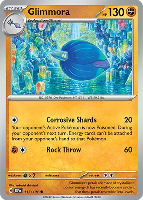 Image for Glimmora (115/191) [SV08: Surging Sparks] - Pokemon