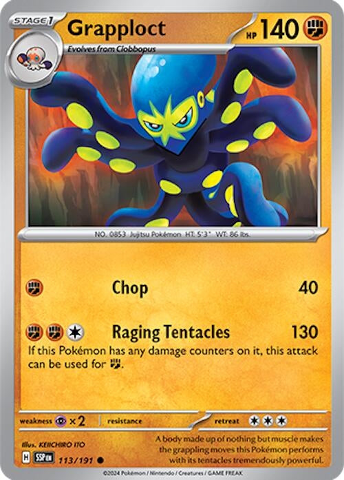 Image for Grapploct (113/191) [SV08: Surging Sparks] - Pokemon