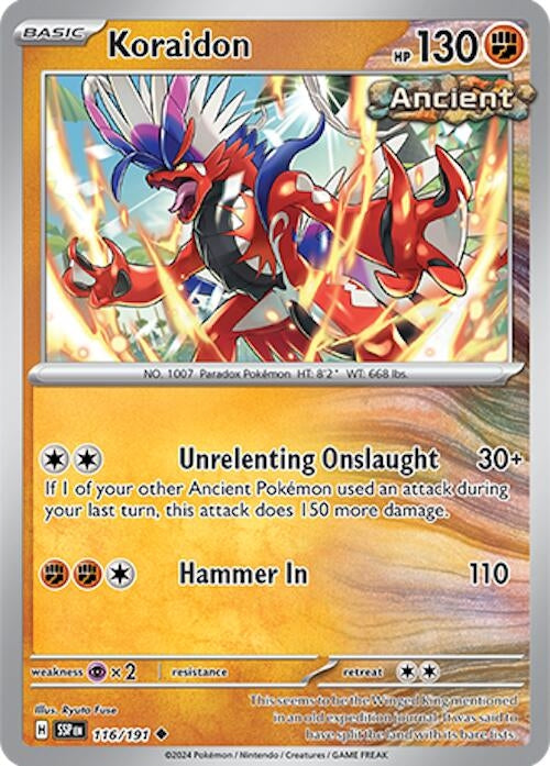 Image for Koraidon (116/191) [SV08: Surging Sparks] - Pokemon