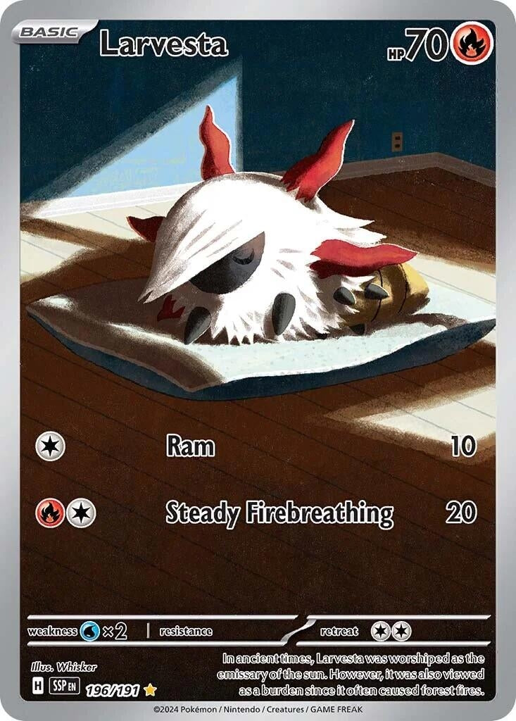 Image for Larvesta (196/191) [SV08: Surging Sparks] - Pokemon