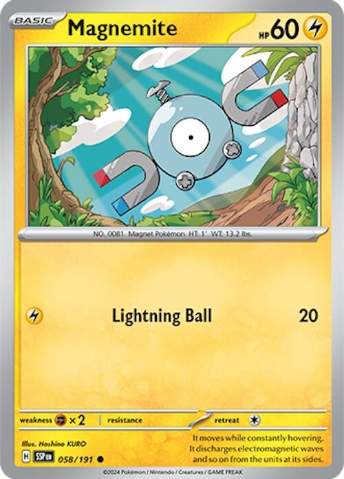 Image for Magnemite (058/191) [SV08: Surging Sparks] - Pokemon