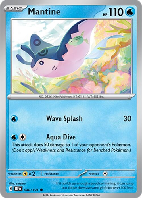 Image for Mantine (040/191) [SV08: Surging Sparks] - Pokemon