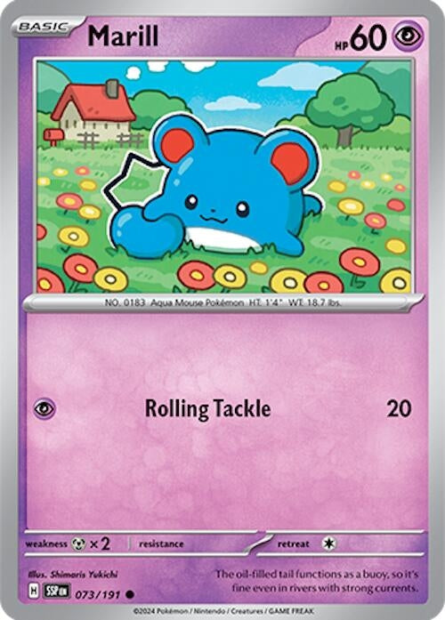 Image for Marill (073/191) [SV08: Surging Sparks] - Pokemon
