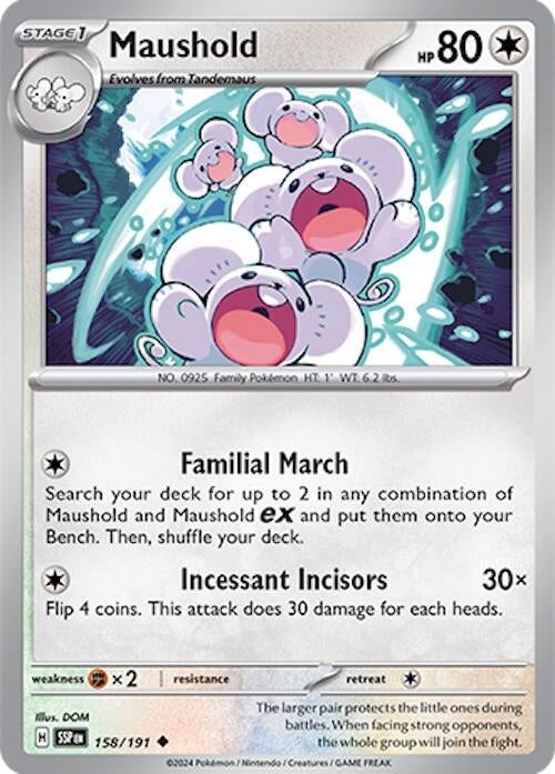 Image for Maushold (158/191) [SV08: Surging Sparks] - Pokemon
