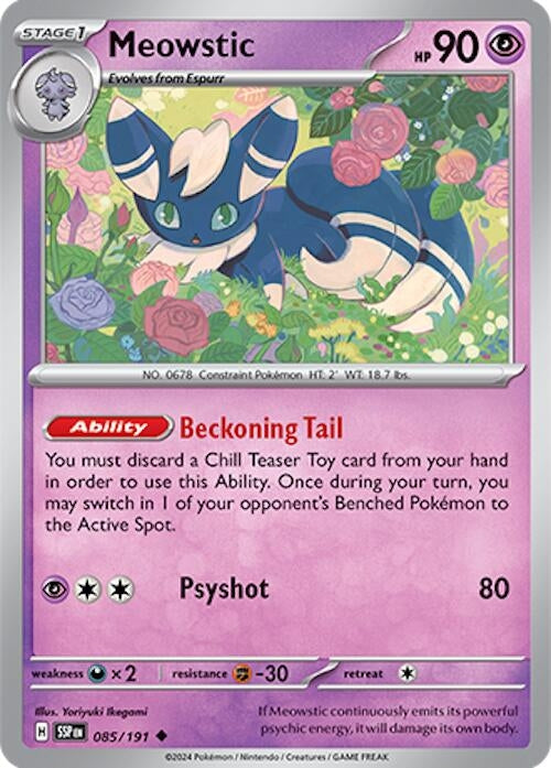 Image for Meowstic (085/191) [SV08: Surging Sparks] - Pokemon