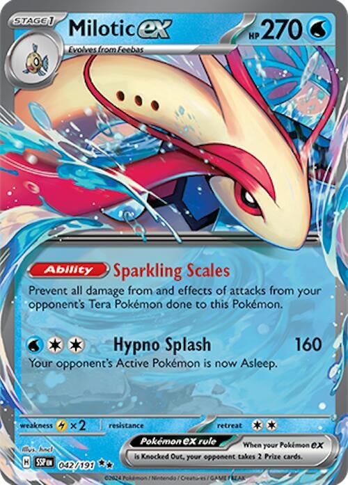 Image for Milotic ex (042/191) [SV08: Surging Sparks] - Pokemon