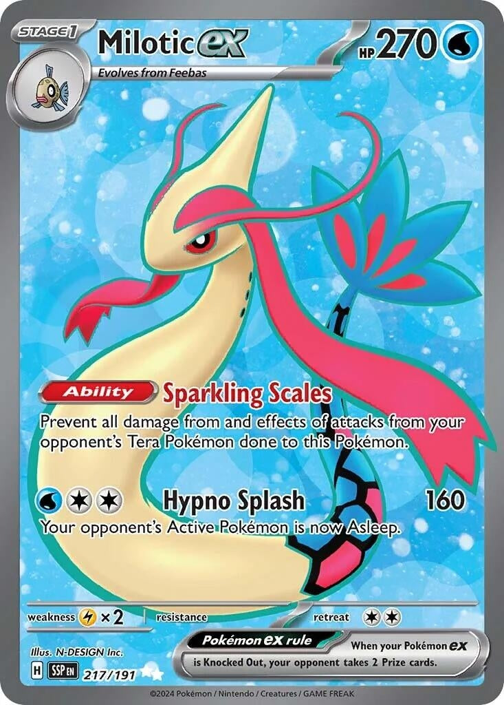 Image for Milotic ex (217/191) [SV08: Surging Sparks] - Pokemon