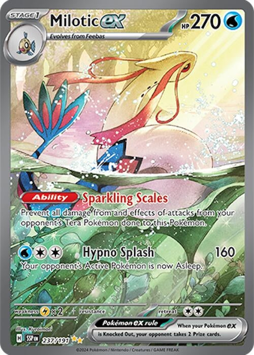 Image for Milotic ex (237/191) [SV08: Surging Sparks] - Pokemon