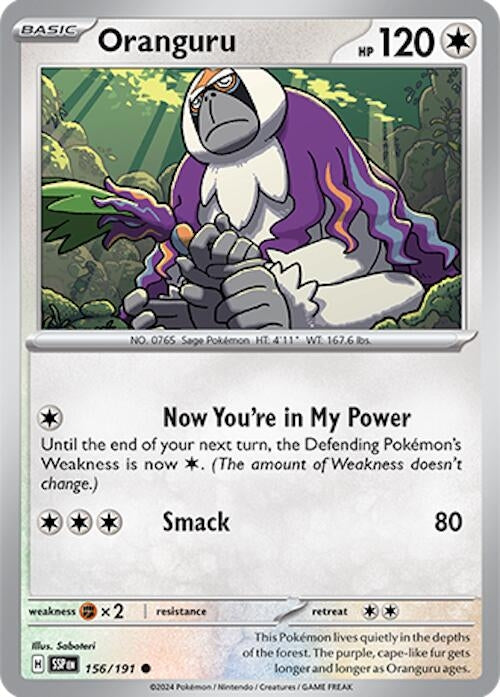 Image for Oranguru (156/191) [SV08: Surging Sparks] - Pokemon
