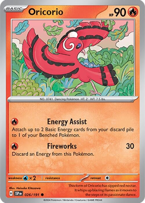 Image for Oricorio (026/191) [SV08: Surging Sparks] - Pokemon