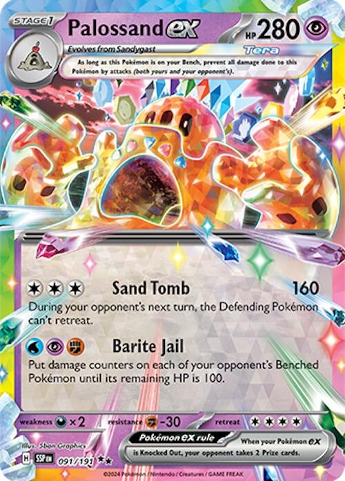 Image for Palossand ex (091/191) [SV08: Surging Sparks] - Pokemon