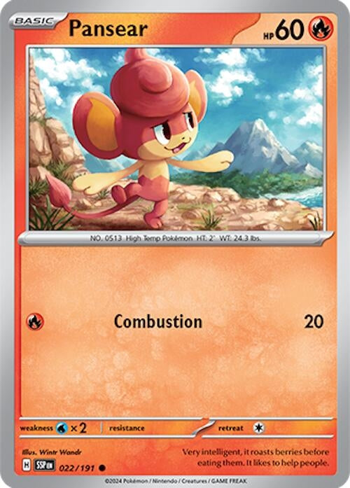 Image for Pansear (022/191) [SV08: Surging Sparks] - Pokemon