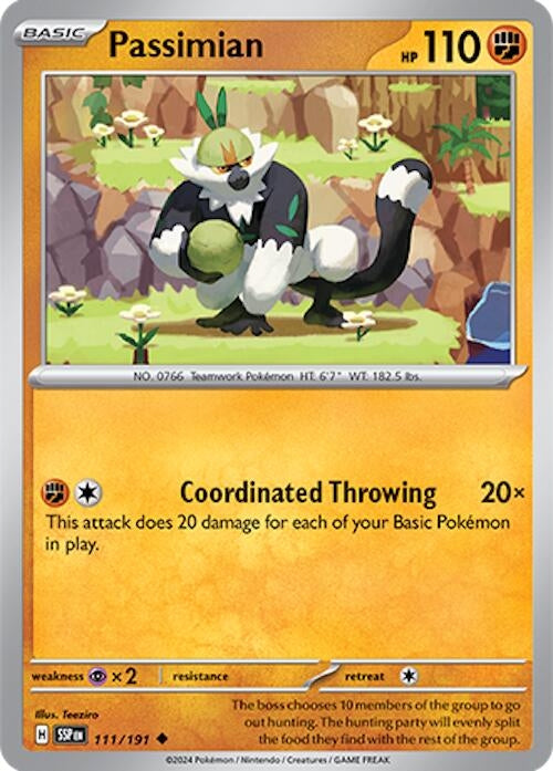 Image for Passimian (111/191) [SV08: Surging Sparks] - Pokemon