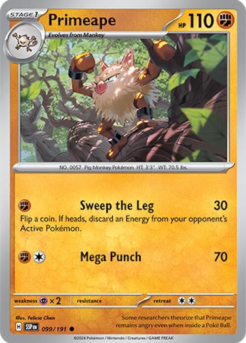 Image for Primeape (099/191) [SV08: Surging Sparks] - Pokemon