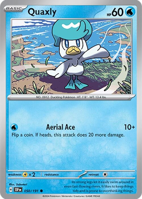 Image for Quaxly (050/191) [SV08: Surging Sparks] - Pokemon