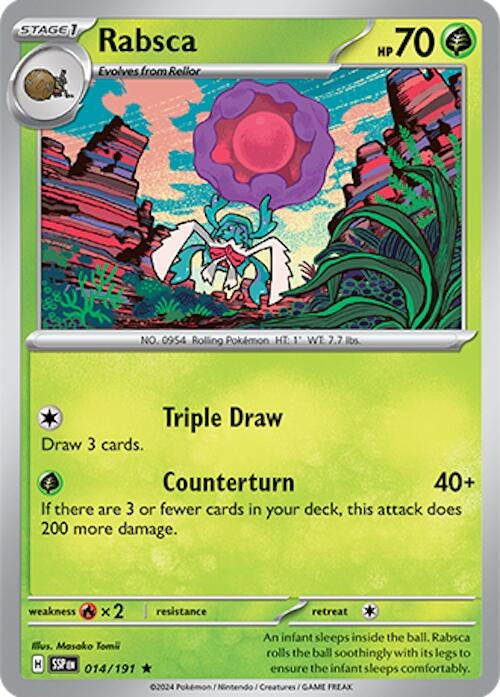 Image for Rabsca (014/191) [SV08: Surging Sparks] - Pokemon