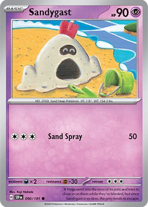 Image for Sandygast (090/191) [SV08: Surging Sparks] - Pokemon