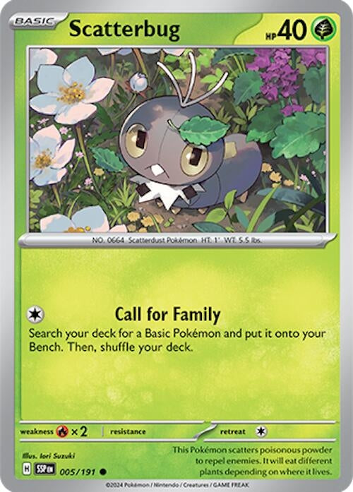 Image for Scatterbug (005/191) [SV08: Surging Sparks] - Pokemon