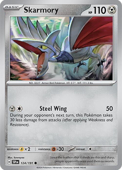 Image for Skarmory (124/191) [SV08: Surging Sparks] - Pokemon