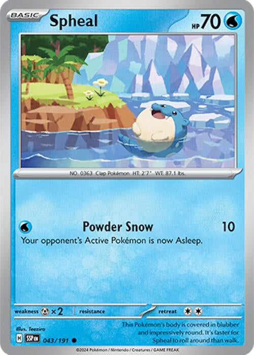 Image for Spheal (043/191) [SV08: Surging Sparks] - Pokemon