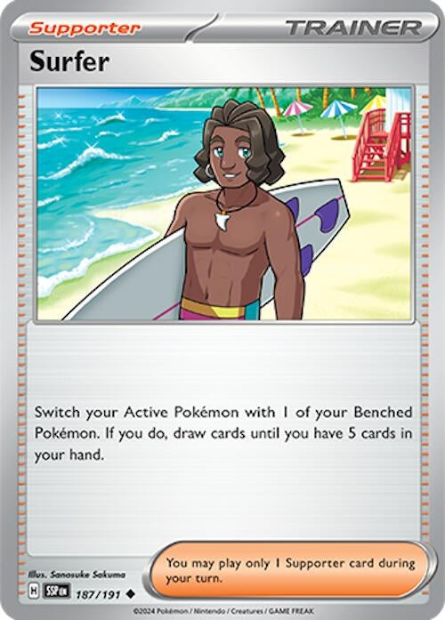 Image for Surfer (187/191) [SV08: Surging Sparks] - Pokemon