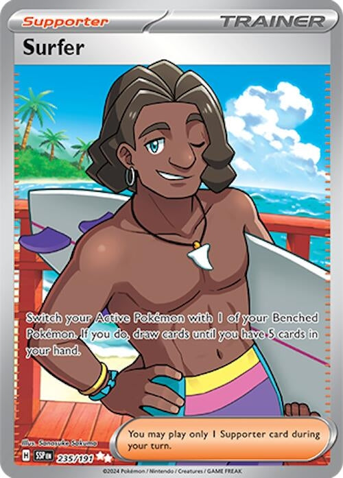 Image for Surfer (235/191) [SV08: Surging Sparks] - Pokemon