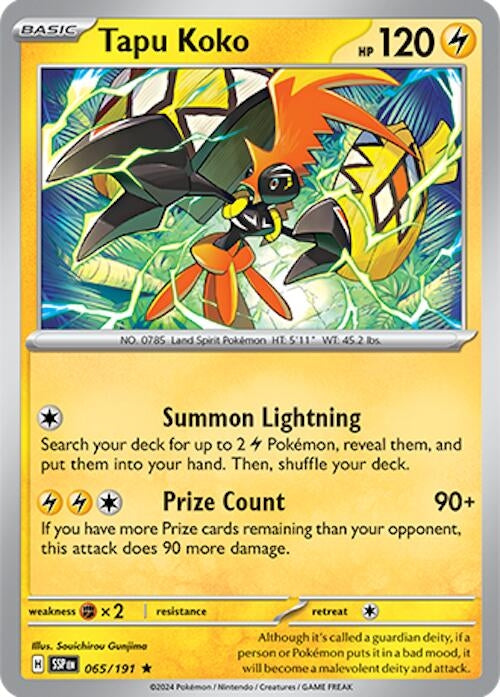 Image for Tapu Koko (065/191) [SV08: Surging Sparks] - Pokemon