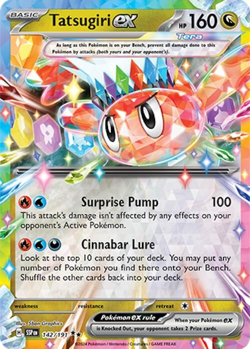 Image for Tatsugiri ex (142/191) [SV08: Surging Sparks] - Pokemon