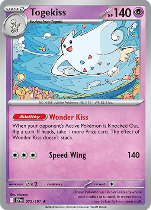 Image for Togekiss (072/191) [SV08: Surging Sparks] - Pokemon