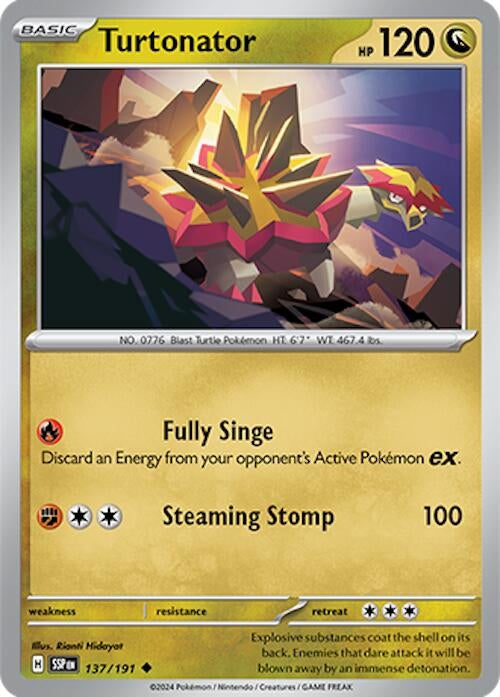 Image for Turtonator (137/191) [SV08: Surging Sparks] - Pokemon