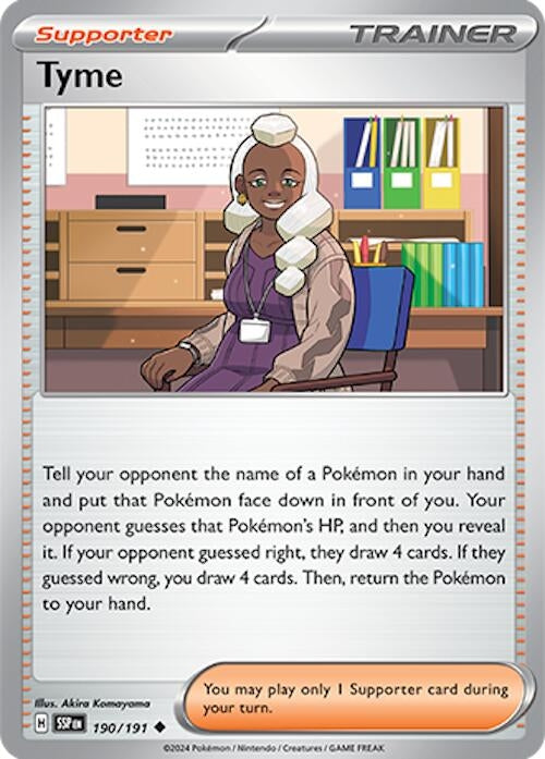 Image for Tyme (190/191) [SV08: Surging Sparks] - Pokemon