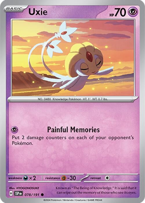 Image for Uxie (078/191) [SV08: Surging Sparks] - Pokemon