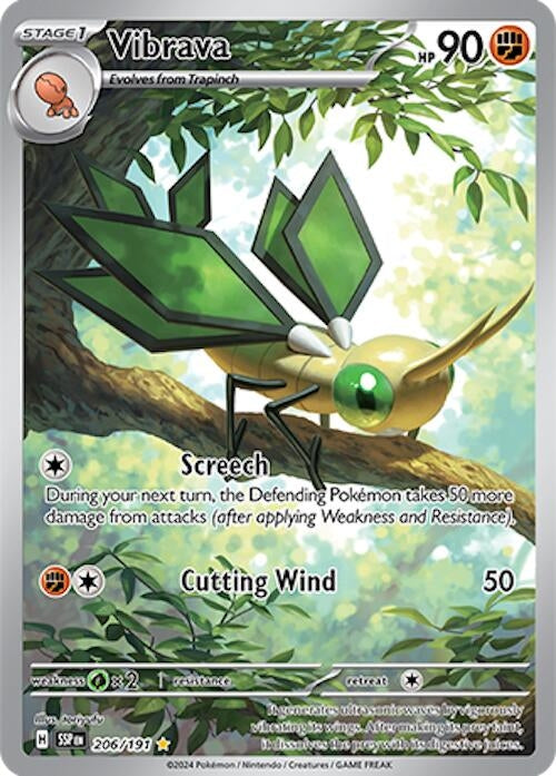 Image for Vibrava (206/191) [SV08: Surging Sparks] - Pokemon