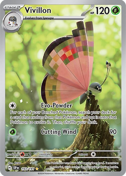 Image for Vivillon (193/191) [SV08: Surging Sparks] - Pokemon