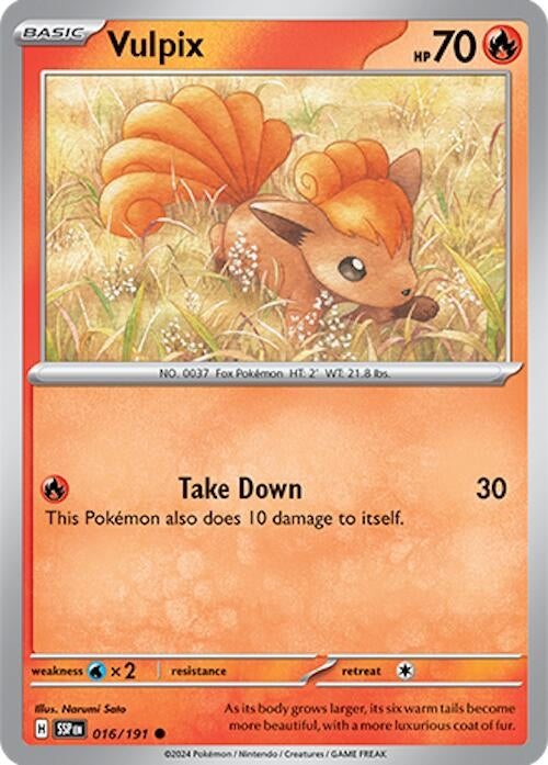 Image for Vulpix (016/191) [SV08: Surging Sparks] - Pokemon