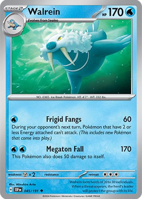 Image for Walrein (045/191) [SV08: Surging Sparks] - Pokemon