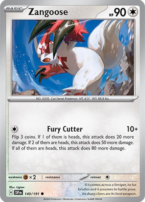 Image for Zangoose (149/191) [SV08: Surging Sparks] - Pokemon